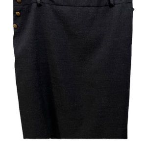 The Limited Women’s Skirt with Gold Button Side Details Dressy Blue